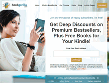 Tablet Screenshot of bookgorilla.com